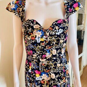 Anthrolpologie Floral Stretch Dress size PM